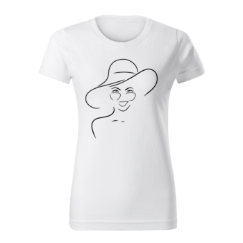 T-paita Hattupäinen nainen